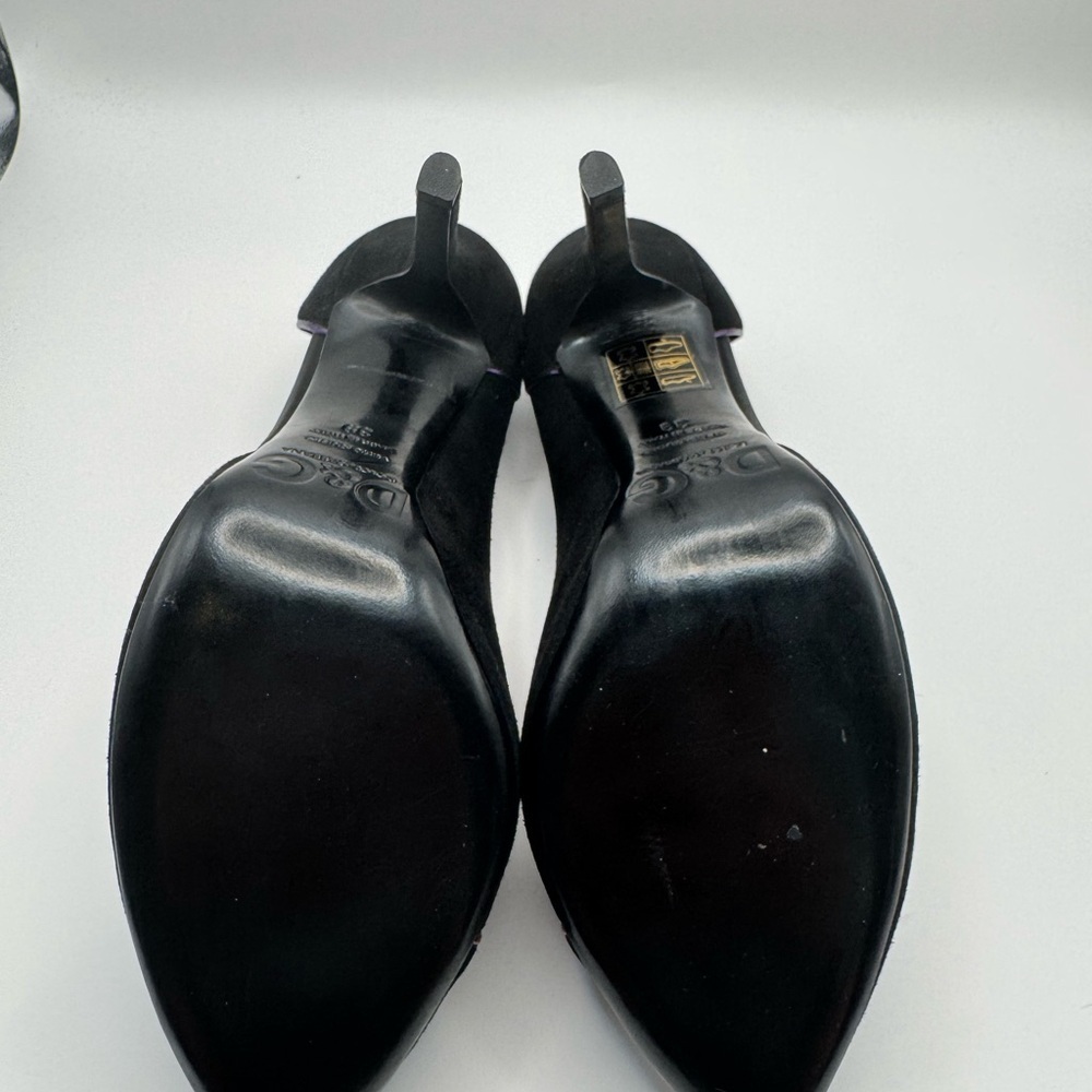 D&G Black Heels with Vibrant Multicolor Accents size 39 Italy - Picture 6 of 7